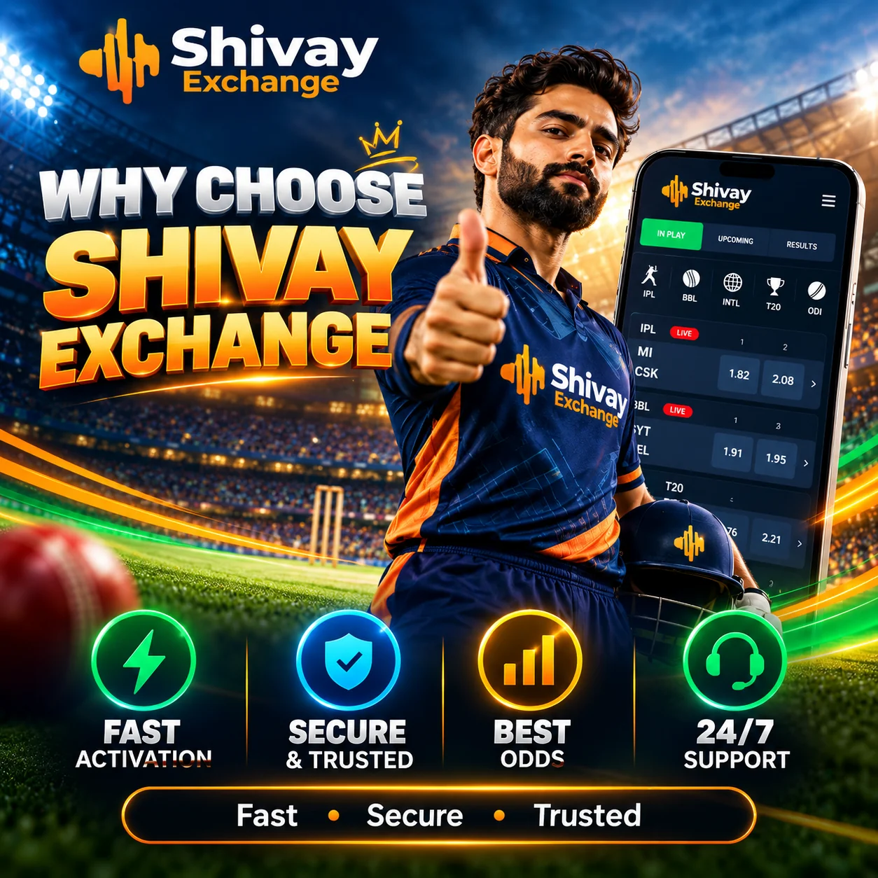 Why Choose Shivay Exchange Cricket ID